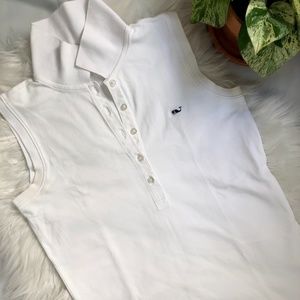 Vineyard Vines White Cotton Polo | S
